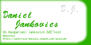 daniel jankovics business card